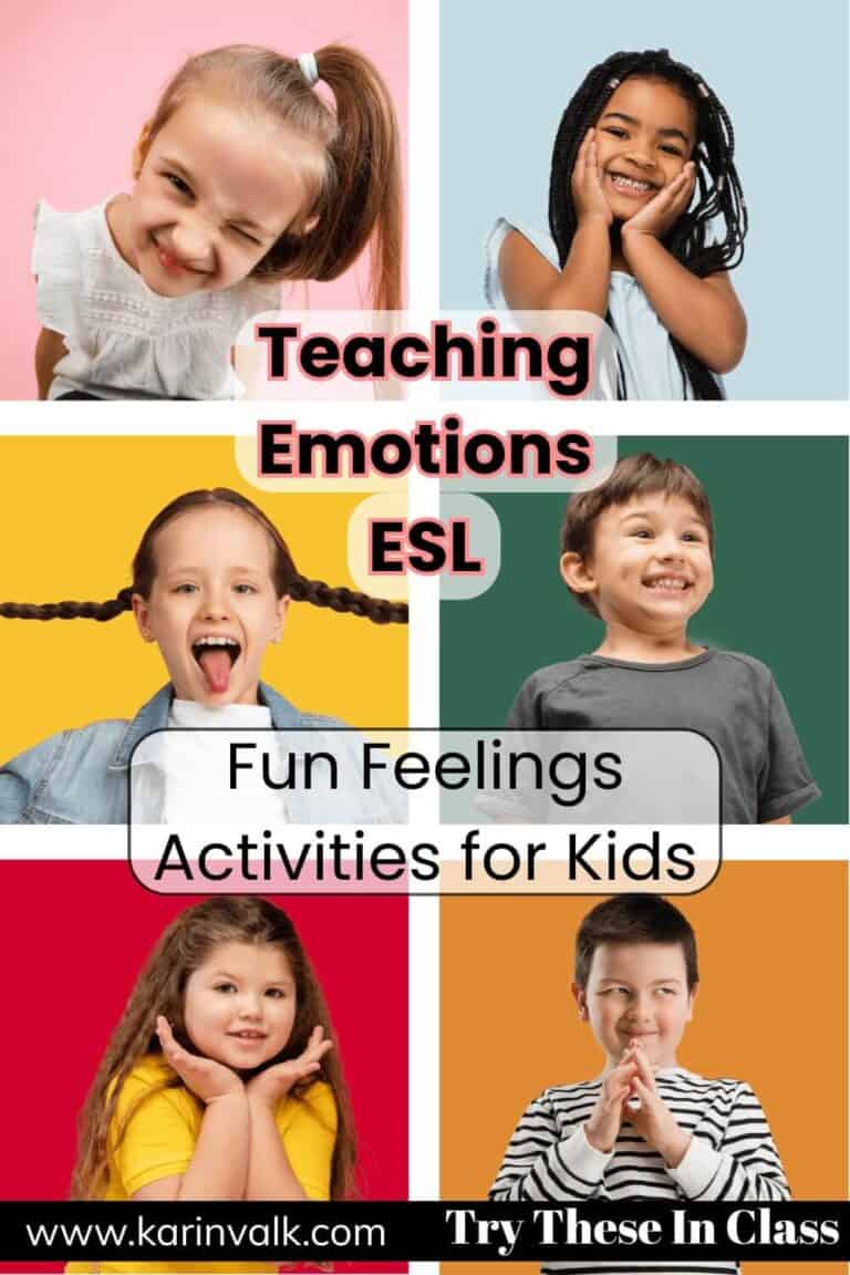 Teaching Emotions ESL: Fun Feelings Activities for Kids