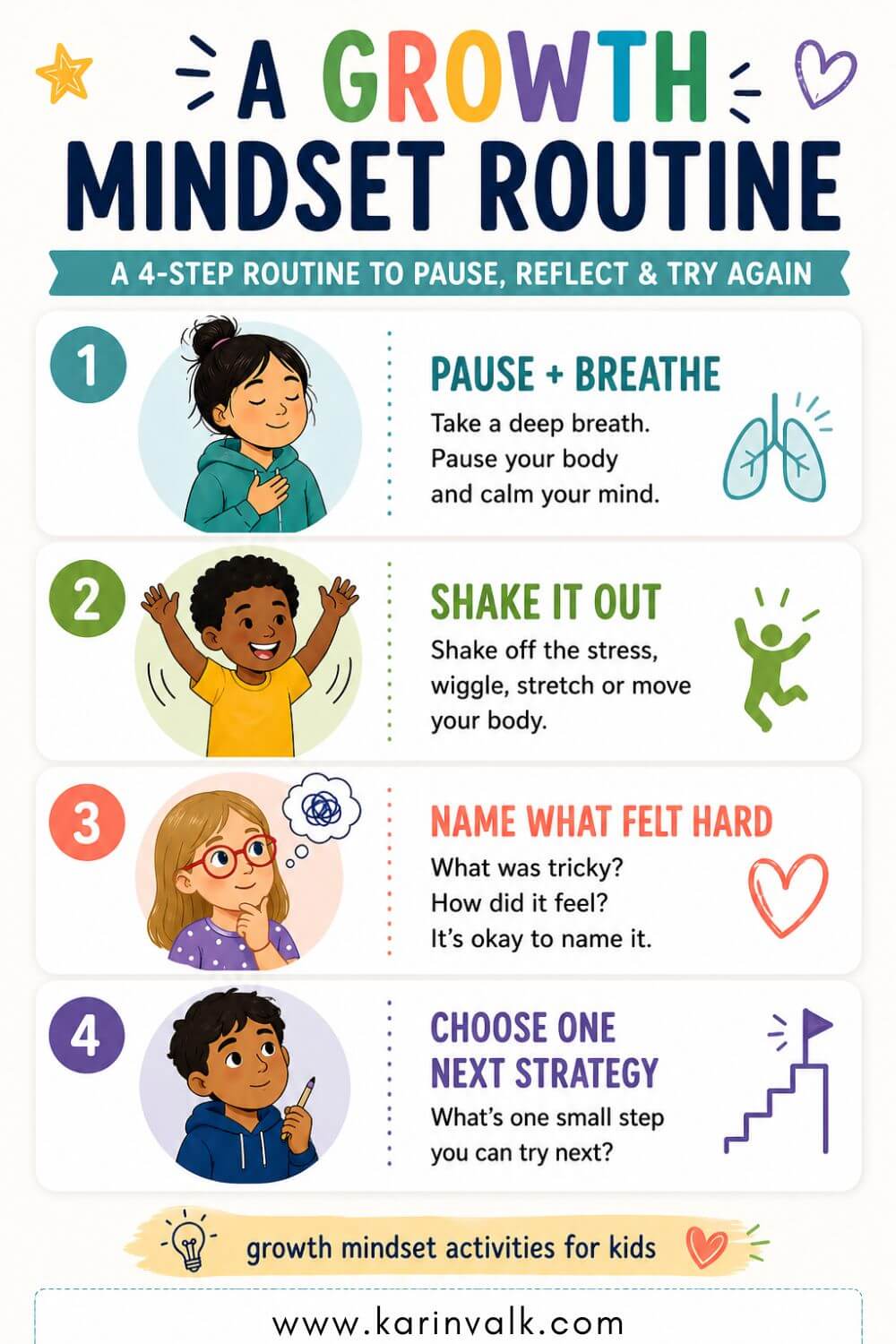 13 Growth Mindset Activities for Kids That Build Confidence