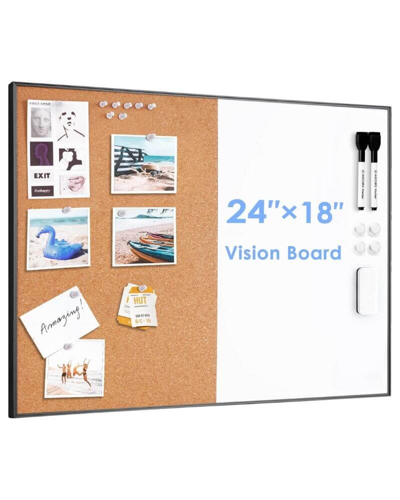 home study rooms – cork board and whiteboard