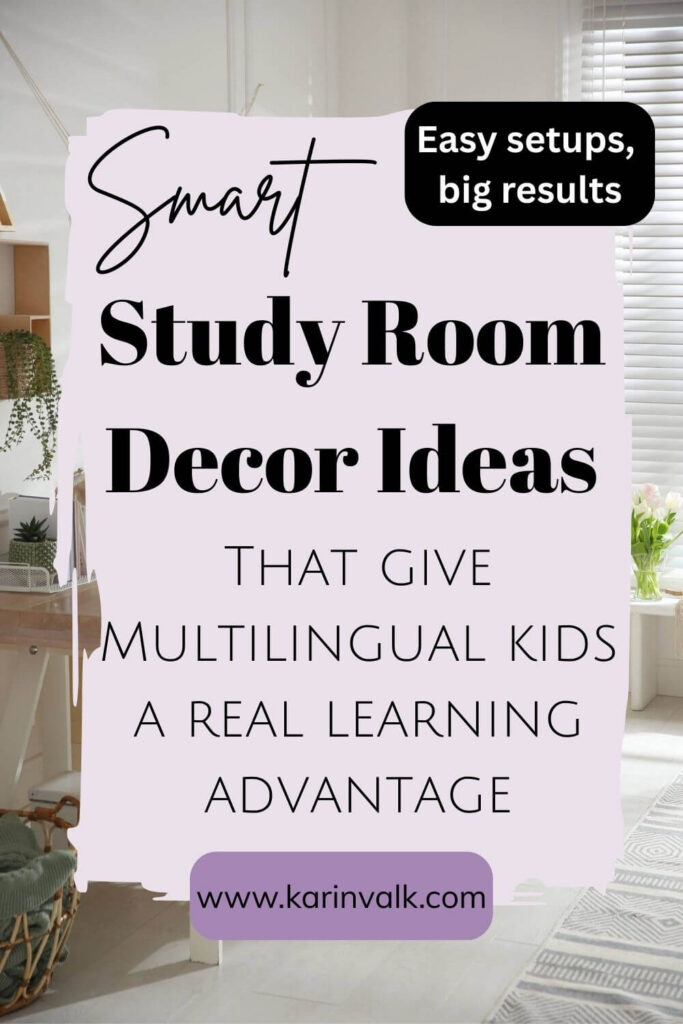 study spaces to support multilingual kids at home