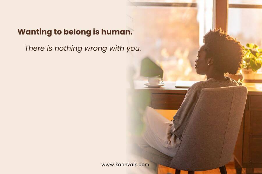 feeling of not belonging