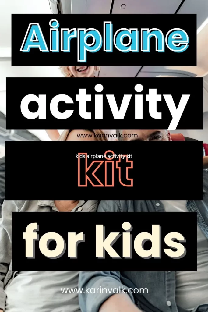 kids airplane activity kit