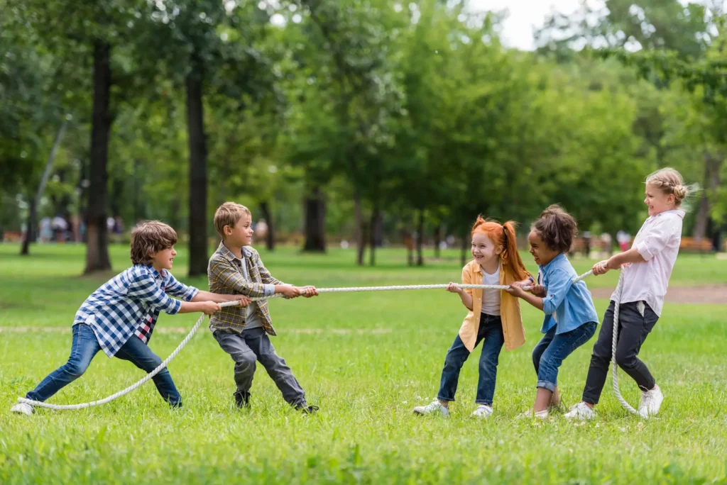 sensory seeker – tug of war